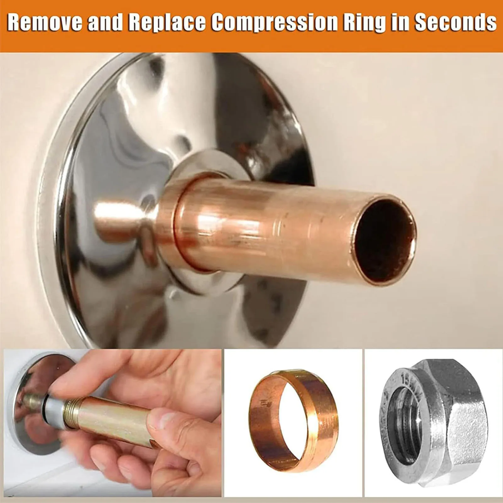 1PC Compression Sleeve Puller Tool 1/2 Inch Diameter Quick Release Alloy Steel Prevents Fitting Damage in Plumbing Repair Tool
1PC Compression Sleeve Puller Tool 1/2 Inch Diameter Quick Release Alloy Steel Prevents Fitting Damage in Plumbing Repair Tool