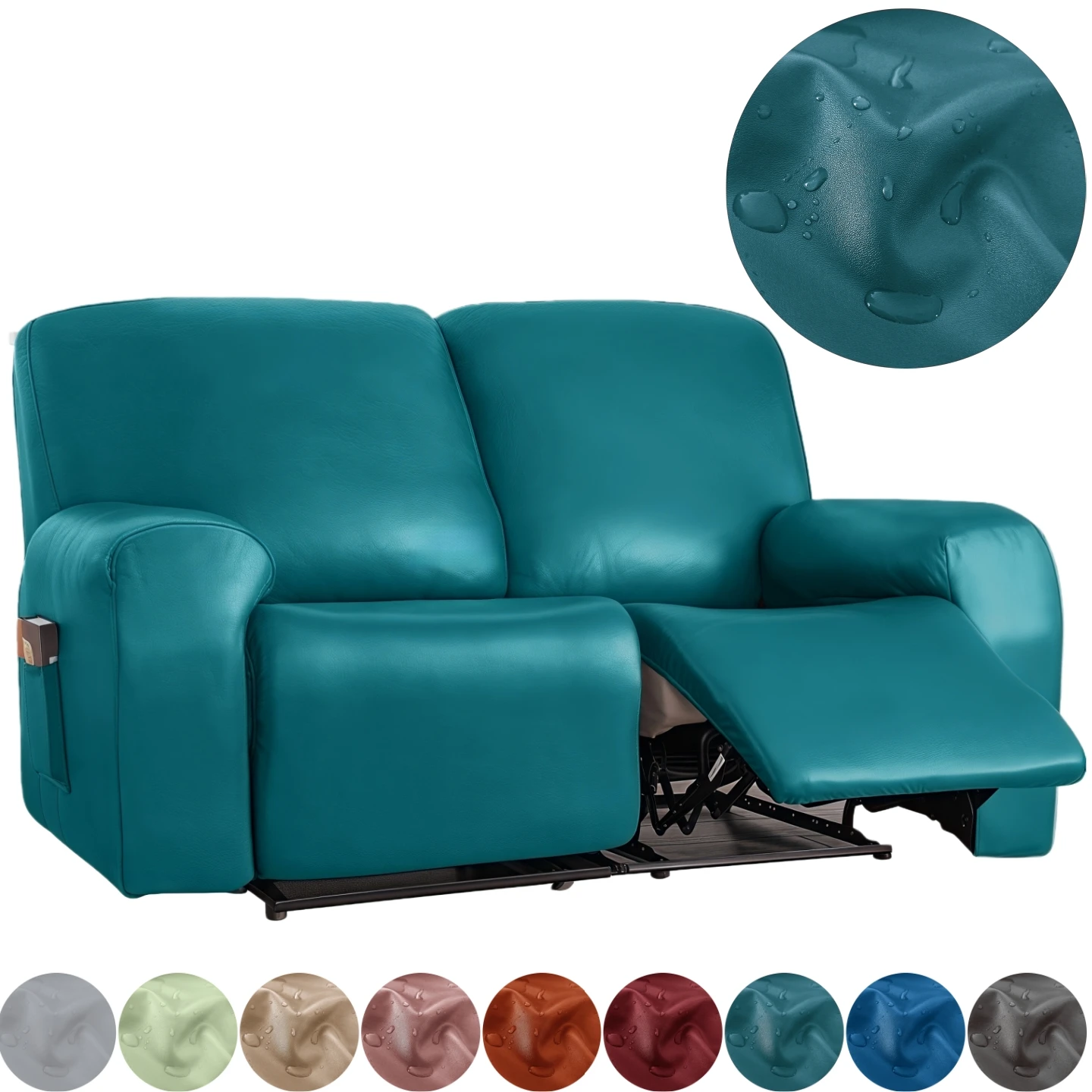 Waterproof Loveseat Sofa Recliner Cover 2-Seater with Side Pockets Stretch PU Leather Recliner Sofa Cover Living Room
Waterproof Loveseat Sofa Recliner Cover 2-Seater with Side Pockets Stretch PU Leather Recliner Sofa Cover Living Room