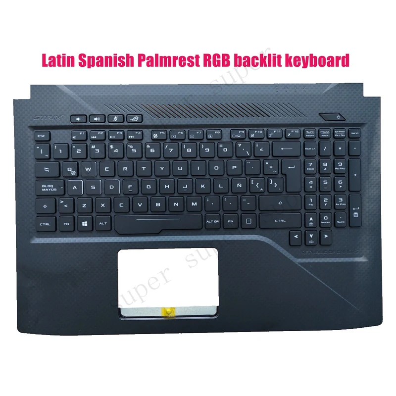 SSS+ Latin Spanish Palmrest RGB backlit keyboard for Asus ROG GL503GE 90NR0081-R30LA0
SSS+ Latin Spanish Palmrest RGB backlit keyboard for Asus ROG GL503GE 90NR0081-R30LA0