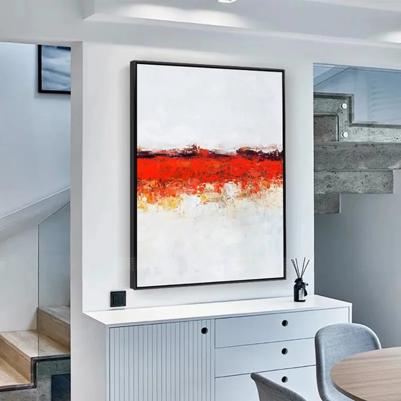 Abstract Hand-Painted Canvas Painting, White Oil Painting, Simple Modern Abstract Wall Art, Red Painting for Home, Office Decor
Abstract Hand-Painted Canvas Painting, White Oil Painting, Simple Modern Abstract Wall Art, Red Painting for Home, Office Decor