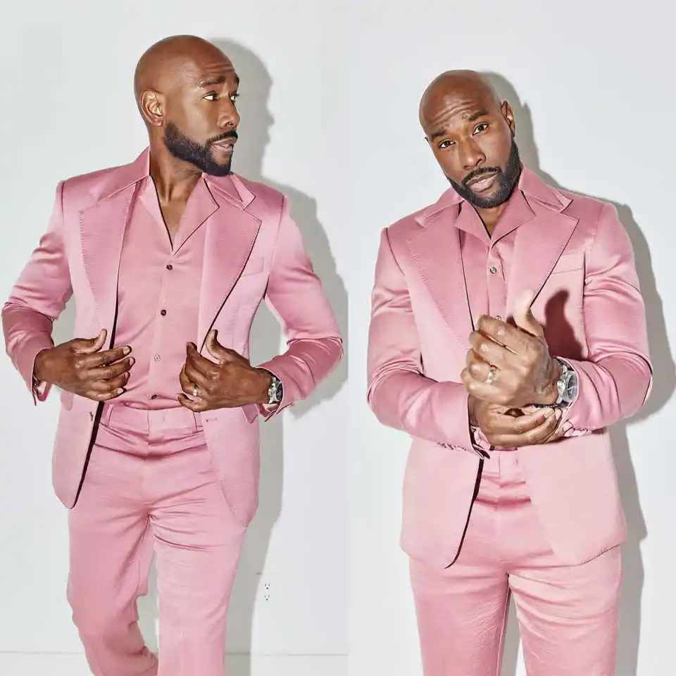 Classic Pink Wedding Tuxedos 2 Piece Set Jacket Pants Notched Lapel Men Suit Single Breasted Groom Wear Party Suits Customized
Classic Pink Wedding Tuxedos 2 Piece Set Jacket Pants Notched Lapel Men Suit Single Breasted Groom Wear Party Suits Customized