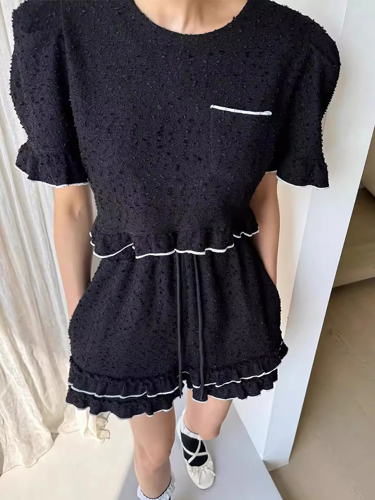 Новый летний комплект Sle ort Sve irt And High Waist orts Set Women's Faion Casual Look Wood ain Little Fraance Sle
Новый летний комплект Sle ort Sve irt And High Waist orts Set Women's Faion Casual Look Wood ain Little Fraance Sle
