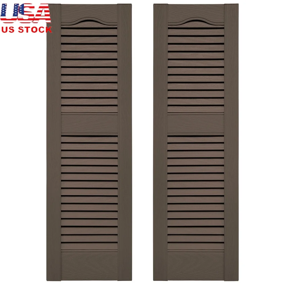 Vinyl Open Louver Shutters Standard Cathedral Top Home Exterior Installation Hardware Included Durable Lightweight Weather
Vinyl Open Louver Shutters Standard Cathedral Top Home Exterior Installation Hardware Included Durable Lightweight Weather