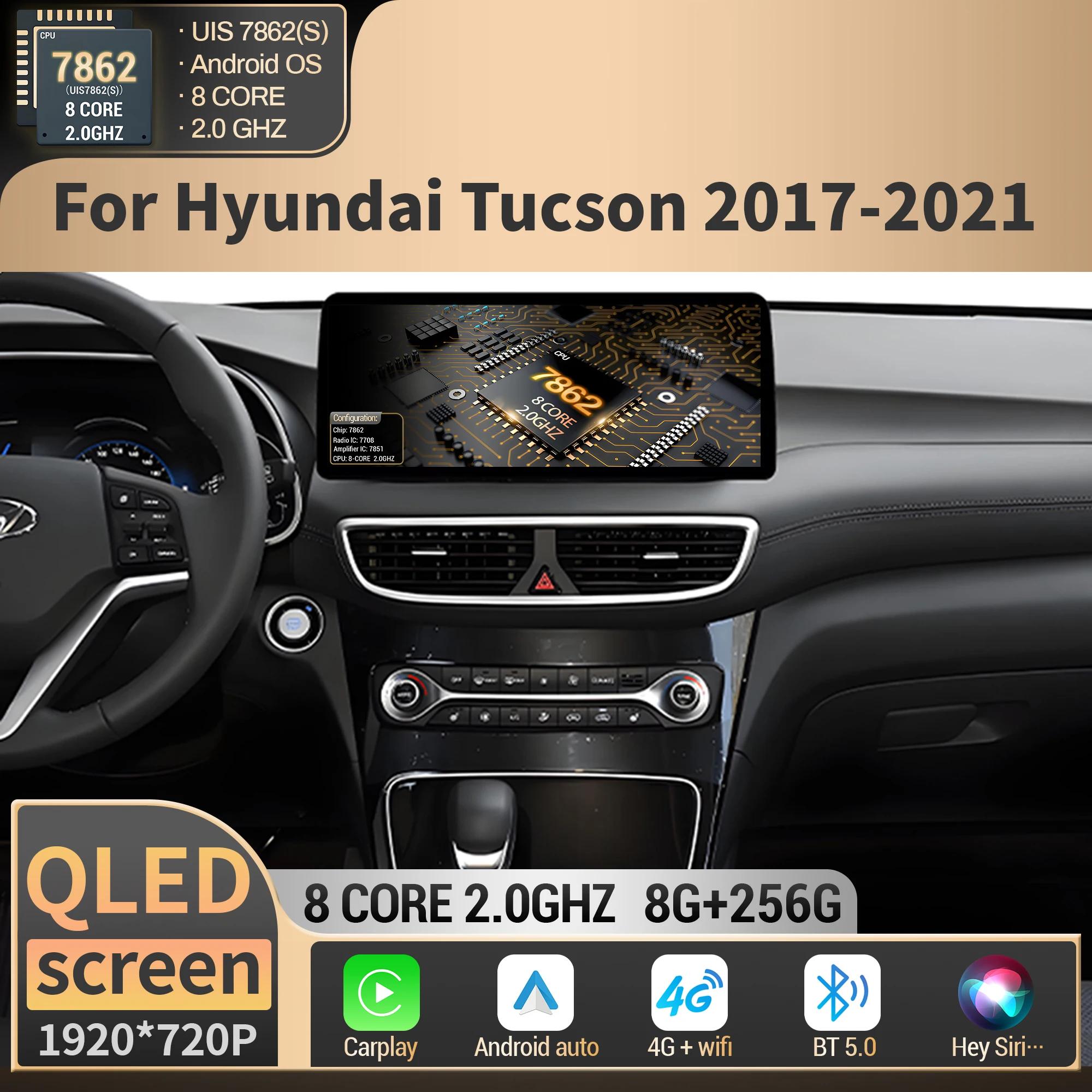 12,3-дюймовый автомобильный радиоприемник для Hyundai Tucson 2017 2018 2019-2021, мультимедийная навигация, интеллектуальный Carplay, 4G, GPS, экран головного устройства
12,3-дюймовый автомобильный радиоприемник для Hyundai Tucson 2017 2018 2019-2021, мультимедийная навигация, интеллектуальный Carplay, 4G, GPS, экран головного устройства