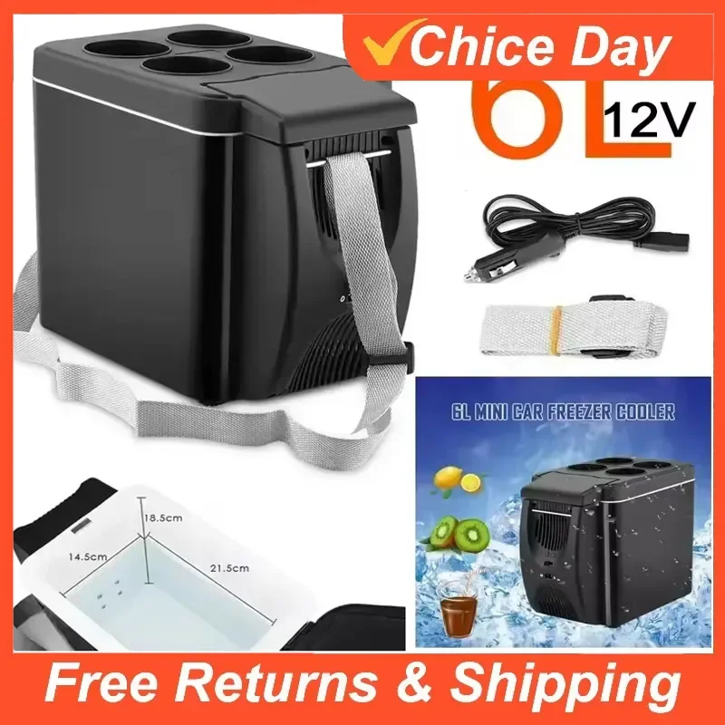 6L Portable Compact Mini Fridge 12V Car Refrigerator Freezer for Camping Traveling Electric Cool Box Summer Outdoor Fridge Amagi
6L Portable Compact Mini Fridge 12V Car Refrigerator Freezer for Camping Traveling Electric Cool Box Summer Outdoor Fridge Amagi