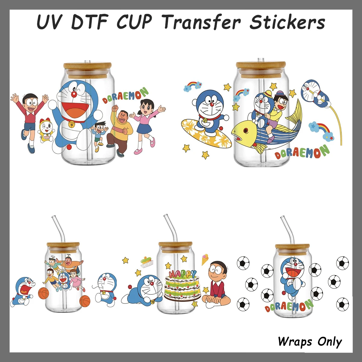 Kawaii Cartoon Blue Cat Football Print UV DTF Cup Wrap Waterproof DIY Cute Soccer Cartoon Cat Transfer Sticker for Tumbler 16oz
Kawaii Cartoon Blue Cat Football Print UV DTF Cup Wrap Waterproof DIY Cute Soccer Cartoon Cat Transfer Sticker for Tumbler 16oz