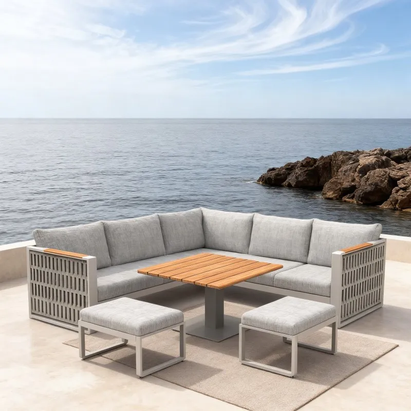 !@Dwoo Luxury 5 Pieces Aluminum KD Rope-woven Corner Sofa Set Waterproof Outdoor Furniture Patio Couch Sofa Set
!@Dwoo Luxury 5 Pieces Aluminum KD Rope-woven Corner Sofa Set Waterproof Outdoor Furniture Patio Couch Sofa Set