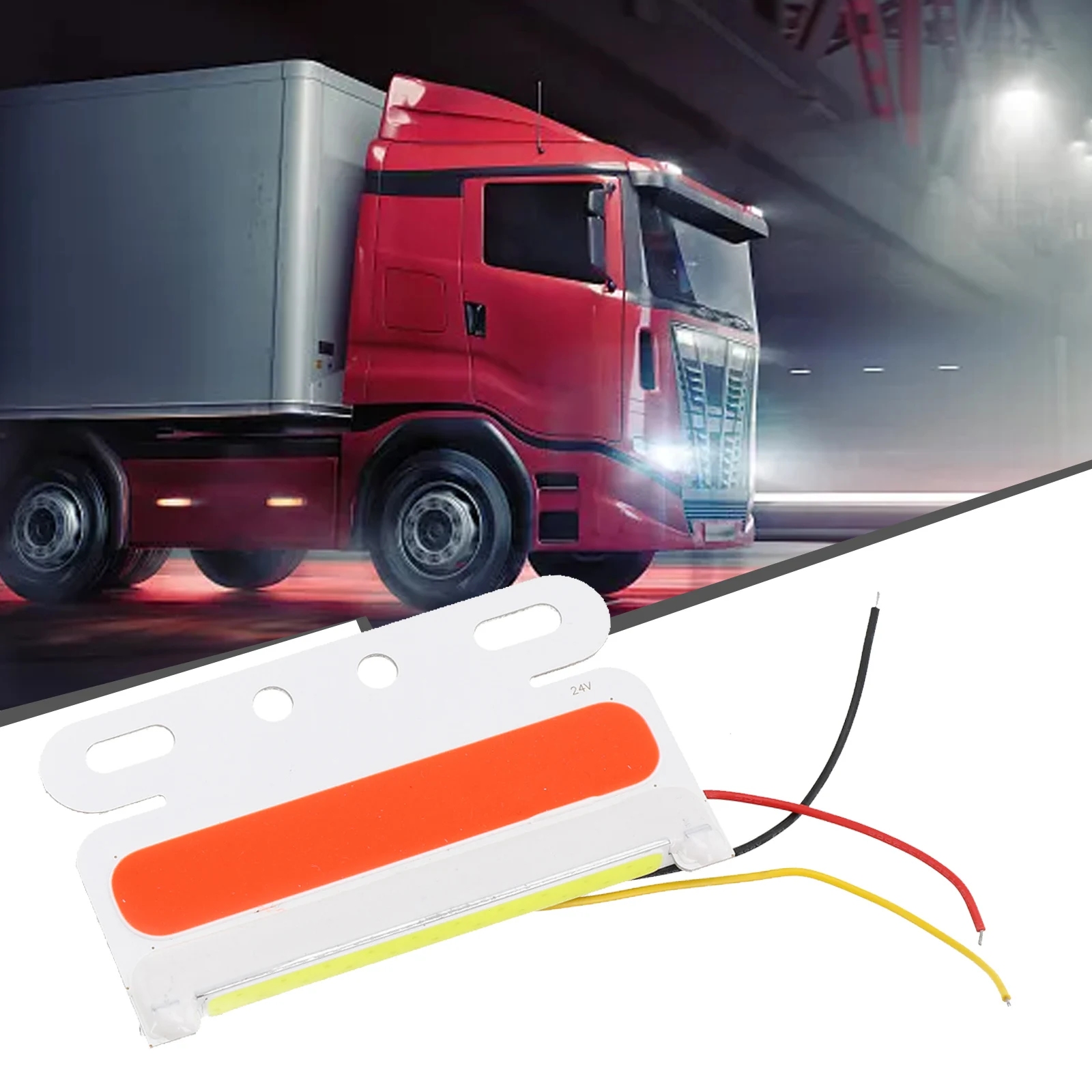1pcs 24V COB LED Chips Truck Side Light Turning Light Waterproof Silicon Rubber Decoration Signal Lamp For Trailers Accessories
1pcs 24V COB LED Chips Truck Side Light Turning Light Waterproof Silicon Rubber Decoration Signal Lamp For Trailers Accessories