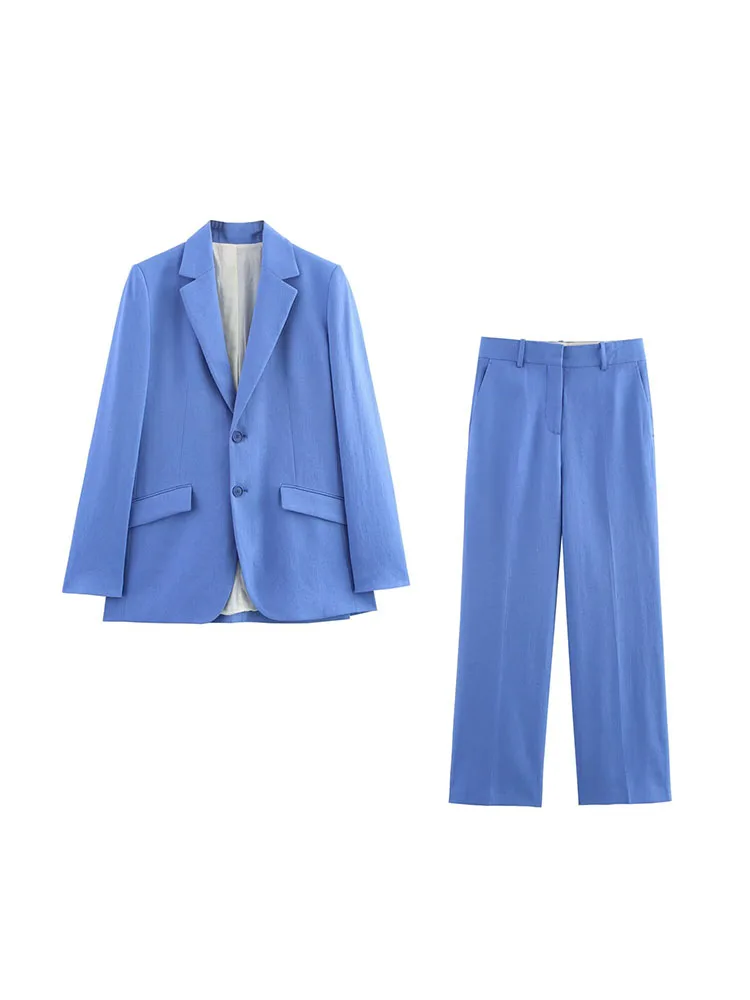 Women Spring Pant Suits 2-Pieces Sets 2025 Casual Solid Linen Blazers Coats and Trousers Female Elegant Two Suit Clothes
Women Spring Pant Suits 2-Pieces Sets 2025 Casual Solid Linen Blazers Coats and Trousers Female Elegant Two Suit Clothes