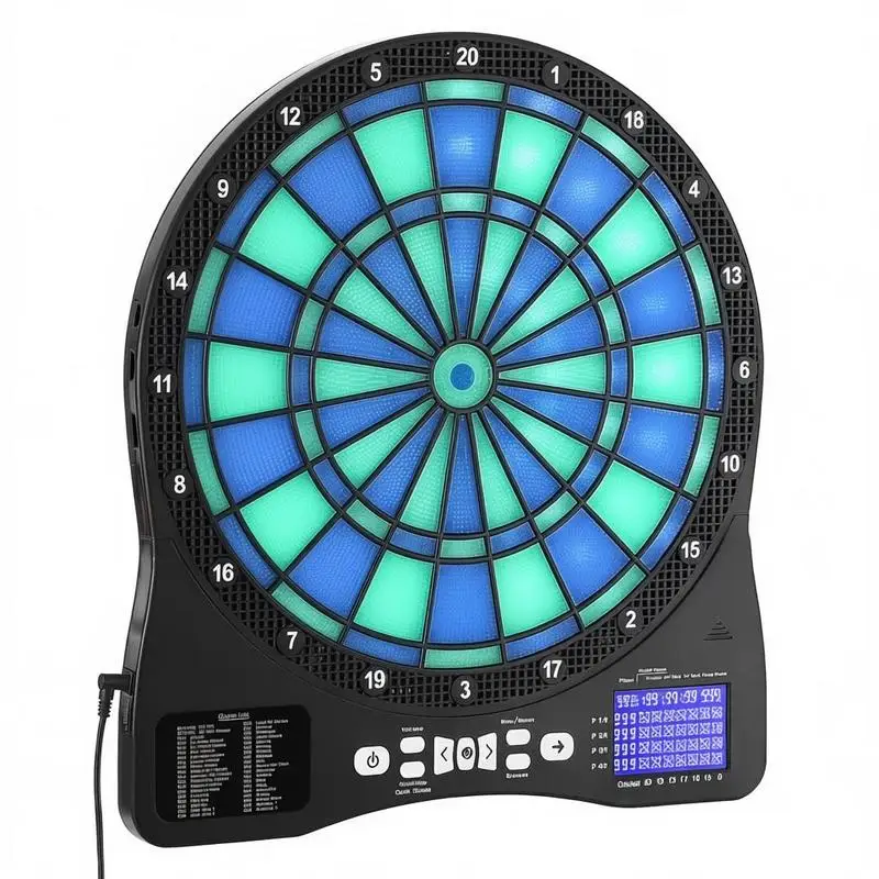 Digital Dartboard Machine 13.5 Inch For Arcade Game Room Home Bar, 48 Games 500 Variations LED Illuminated Target Cricket Scoring LCD Screen 6 Darts 50 Soft Tips 8 Players Support
Digital Dartboard Machine 13.5 Inch For Arcade Game Room Home Bar, 48 Games 500 Variations LED Illuminated Target Cricket Scoring LCD Screen 6 Darts 50 Soft Tips 8 Players Support