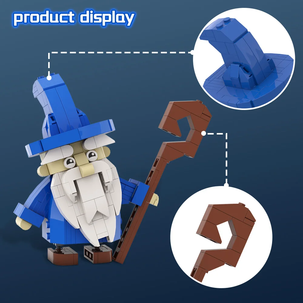 Gobricks MOC Cute Wizard Building Blocks Model Magic Movie White Beard Cute Wizard Action Figure Bricks Assembly Toys Kids Gifts
Gobricks MOC Cute Wizard Building Blocks Model Magic Movie White Beard Cute Wizard Action Figure Bricks Assembly Toys Kids Gifts