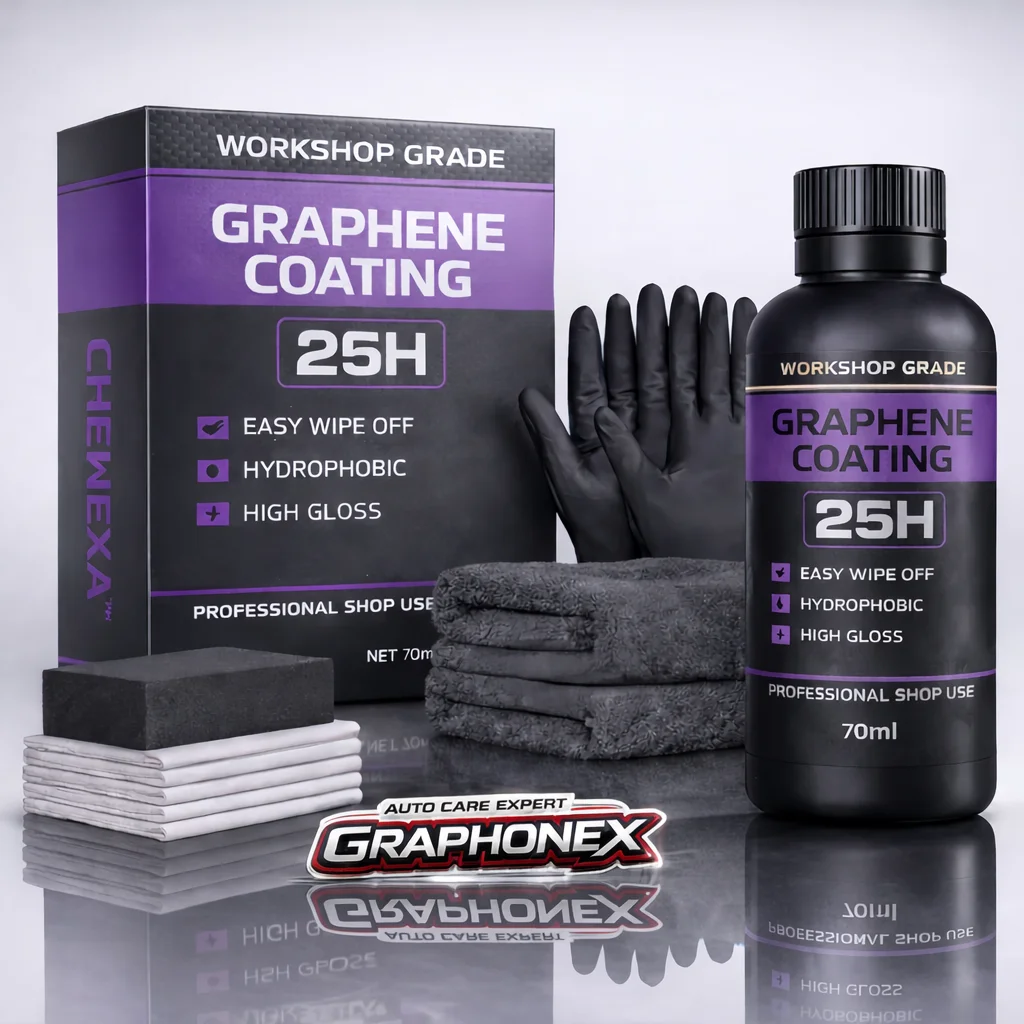 Graphene Ceramic Coating 25H Kit – Nano Hydrophobic Car Paint Protection Spray Scratch Repair High Gloss Durable
Graphene Ceramic Coating 25H Kit – Nano Hydrophobic Car Paint Protection Spray Scratch Repair High Gloss Durable