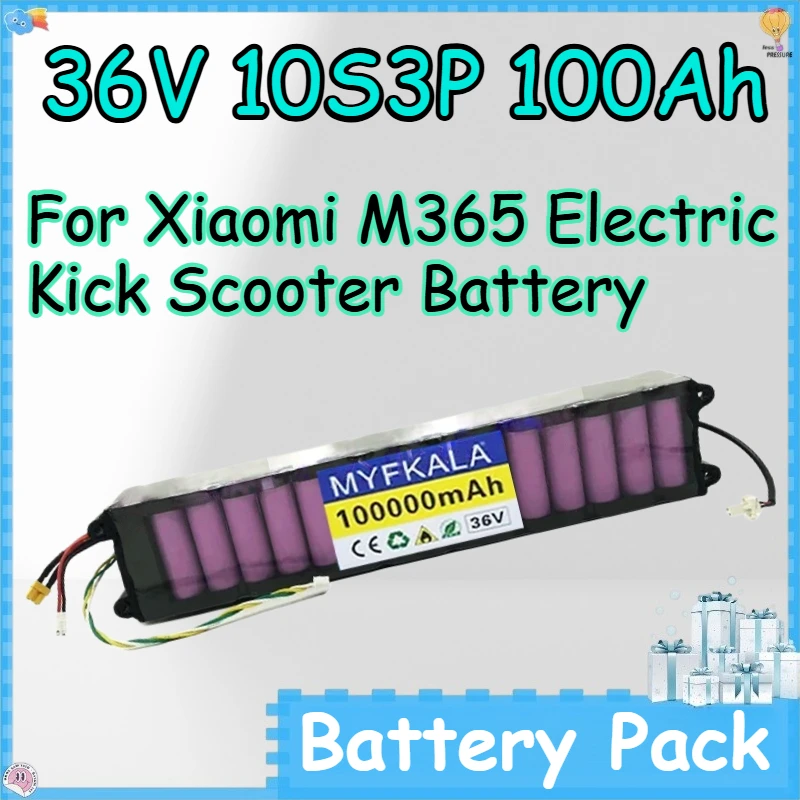36V 10S3P 100Ah Lithium-ion Battery Packs for Xiaomi M365 Electric Kick Scooter Battery Replace The Scooter Battery 18650
36V 10S3P 100Ah Lithium-ion Battery Packs for Xiaomi M365 Electric Kick Scooter Battery Replace The Scooter Battery 18650