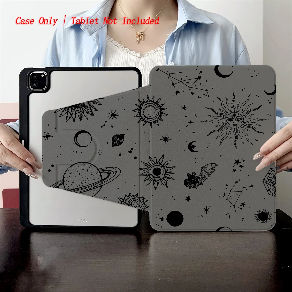 Cosmic Gray Starry & Assorted Colors Print iPad Case for Mini 7 8.3/6 8.3 Shockproof Silicone Bumper with Stand
Cosmic Gray Starry & Assorted Colors Print iPad Case for Mini 7 8.3/6 8.3 Shockproof Silicone Bumper with Stand
