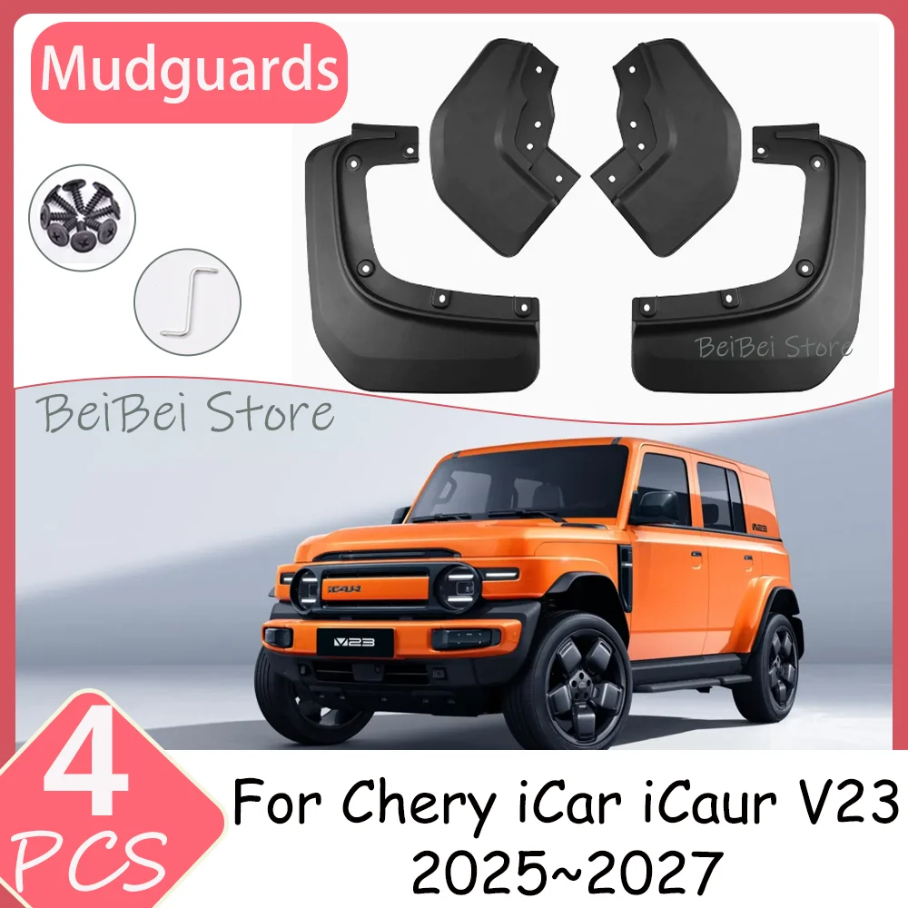 For Chery iCar iCaur V23 2025~2027 2026 4PCS Car Wheel Mudguard Flaps Mud Skin Cover Fenders Splash Protect Accessories PP
For Chery iCar iCaur V23 2025~2027 2026 4PCS Car Wheel Mudguard Flaps Mud Skin Cover Fenders Splash Protect Accessories PP
