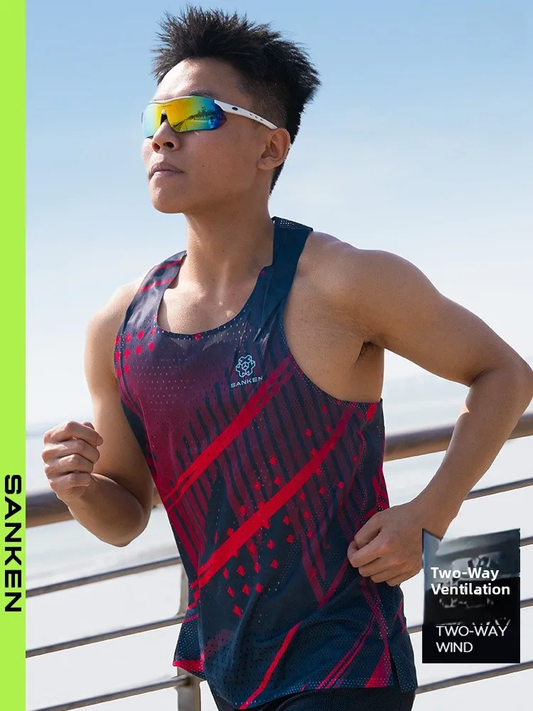 Sanken Men's Running Vest Qui Dry Training Top Bla Red Me Breathable Windproof Marathon Sweat ng Sports Vest
Sanken Men's Running Vest Qui Dry Training Top Bla Red Me Breathable Windproof Marathon Sweat ng Sports Vest