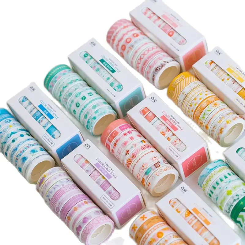 10Pcs/Set Slim 8mm Basic Color Washi Tape Decorative Adhesive Tape DIY Scrapbooking Sticker Label Masking Tape
10Pcs/Set Slim 8mm Basic Color Washi Tape Decorative Adhesive Tape DIY Scrapbooking Sticker Label Masking Tape