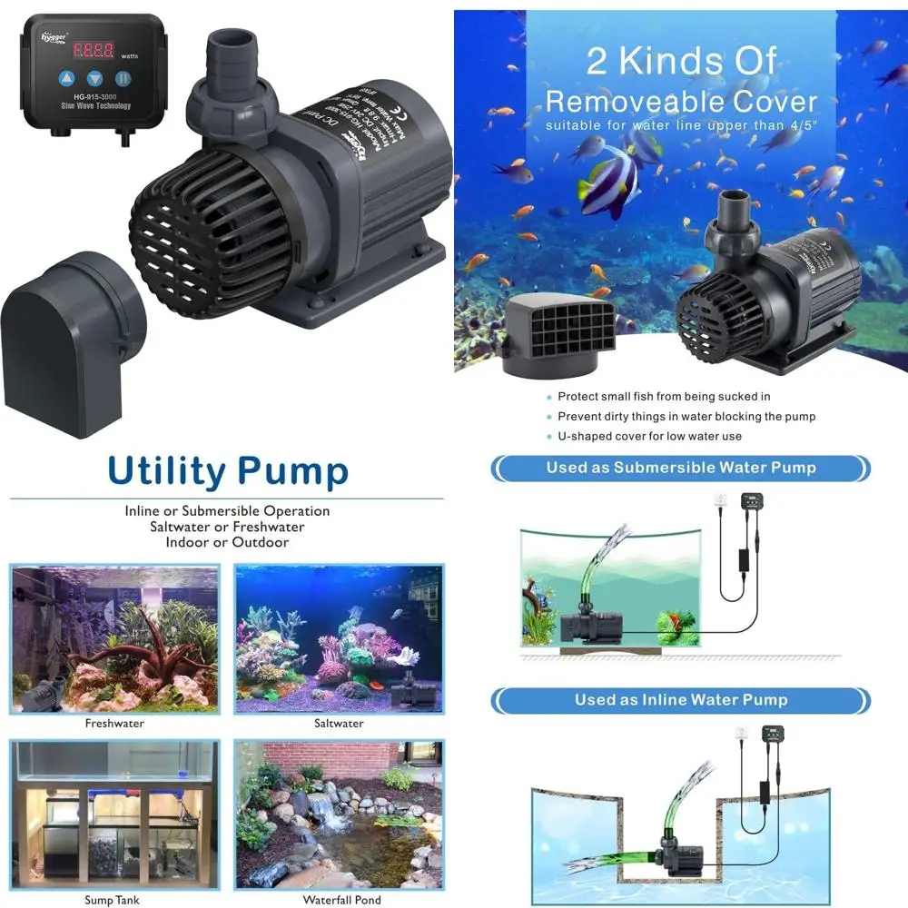 Насос для аквариума 24В DC, бесшумный, погружной или проточный, для соленой воды, с ЖК-контроллером, 800 GPH, для обратного потока или септика для кораллового рифа
Насос для аквариума 24В DC, бесшумный, погружной или проточный, для соленой воды, с ЖК-контроллером, 800 GPH, для обратного потока или септика для кораллового рифа