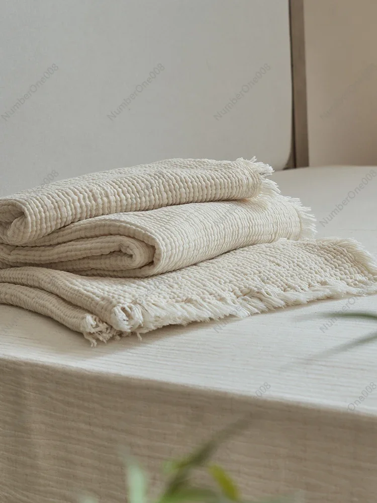 Tassel Edge Ruffle All-Cotton Blanket Skin-Friendly Soft Pure Cotton Cover Blanket Car Sofa Cover Shawl Casual Blanket
Tassel Edge Ruffle All-Cotton Blanket Skin-Friendly Soft Pure Cotton Cover Blanket Car Sofa Cover Shawl Casual Blanket