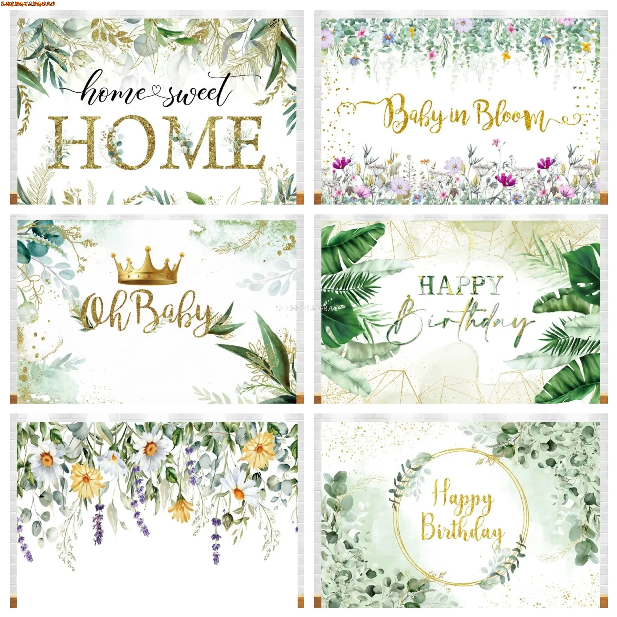 Greenery Photography Backdrops Spring Green Eucalyptu Leaves Branches Wedding Happy Birthday Party Photo Studio Background LZ-01
Greenery Photography Backdrops Spring Green Eucalyptu Leaves Branches Wedding Happy Birthday Party Photo Studio Background LZ-01
