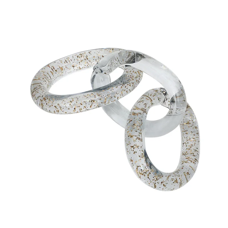 Creative modern minimalist abstract three-ring buckle light luxury ornament glass handicraft
Creative modern minimalist abstract three-ring buckle light luxury ornament glass handicraft