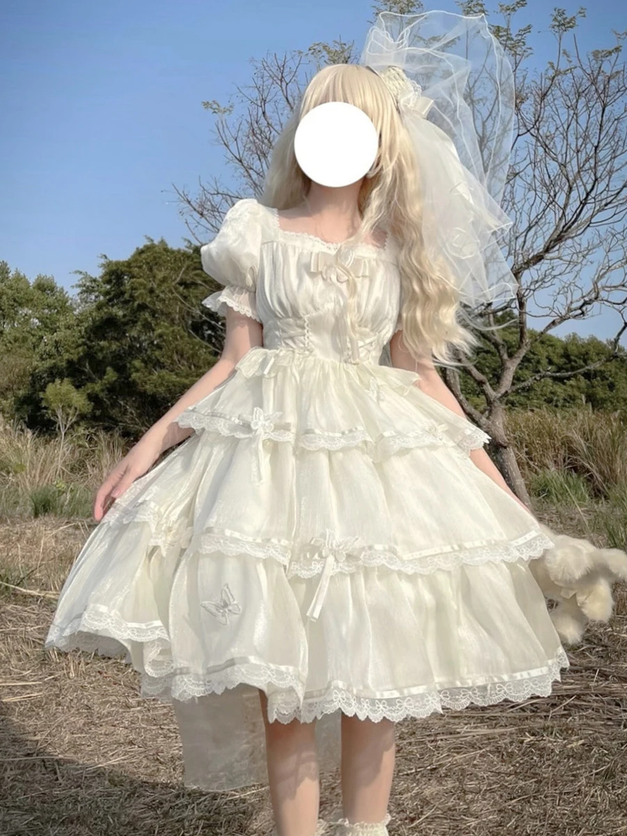Hot Selling Summer Short Sleeved Flower Wedding Op Dress Sweet Lolita Dress Japanese Loli Tea Party Dress
Hot Selling Summer Short Sleeved Flower Wedding Op Dress Sweet Lolita Dress Japanese Loli Tea Party Dress