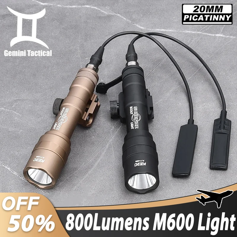 Tactical 800Lumens M600 M600U Flashlight Airsoft M600u Surefir High Power Outdoor Hunting Weapon Scout Light 20MM Picatinny Rail
Tactical 800Lumens M600 M600U Flashlight Airsoft M600u Surefir High Power Outdoor Hunting Weapon Scout Light 20MM Picatinny Rail
