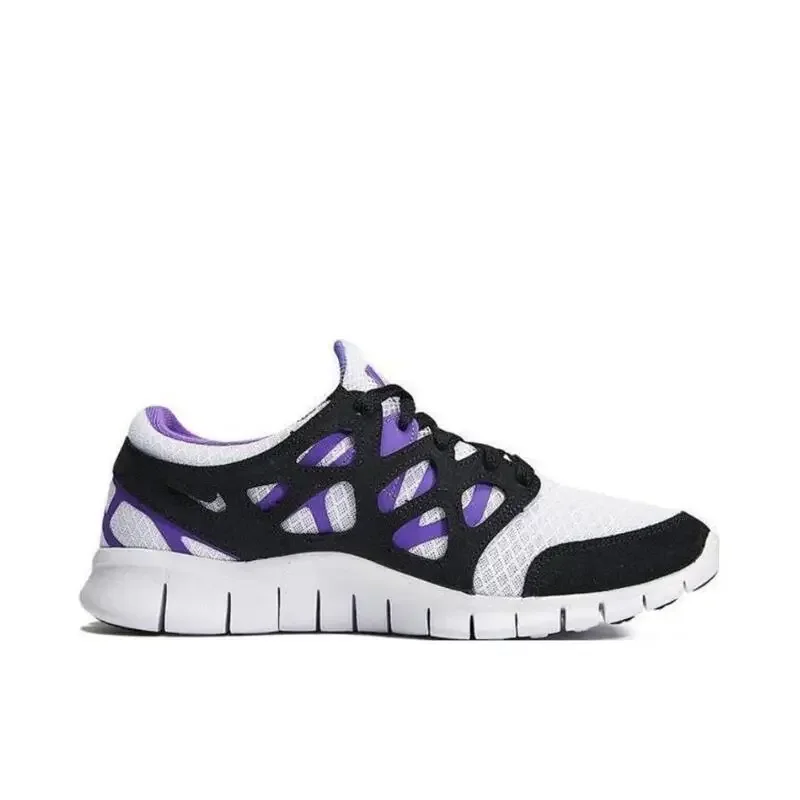 Nike Free Run 2, унисекс, фиолетово-белая, для отдыха, амортизирующая, эластичная, противоскользящая, износостойкая, легкая спортивная обувь
Nike Free Run 2, унисекс, фиолетово-белая, для отдыха, амортизирующая, эластичная, противоскользящая, износостойкая, легкая спортивная обувь