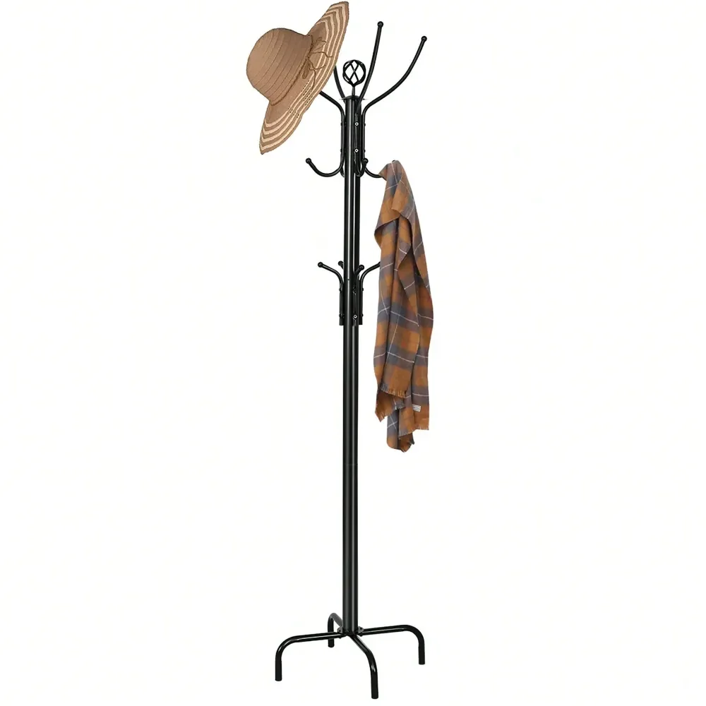 78 Metal Coat Rack Free Standing Tree Hat Umbrella Holder Hanger Hooks Black
78 Metal Coat Rack Free Standing Tree Hat Umbrella Holder Hanger Hooks Black
