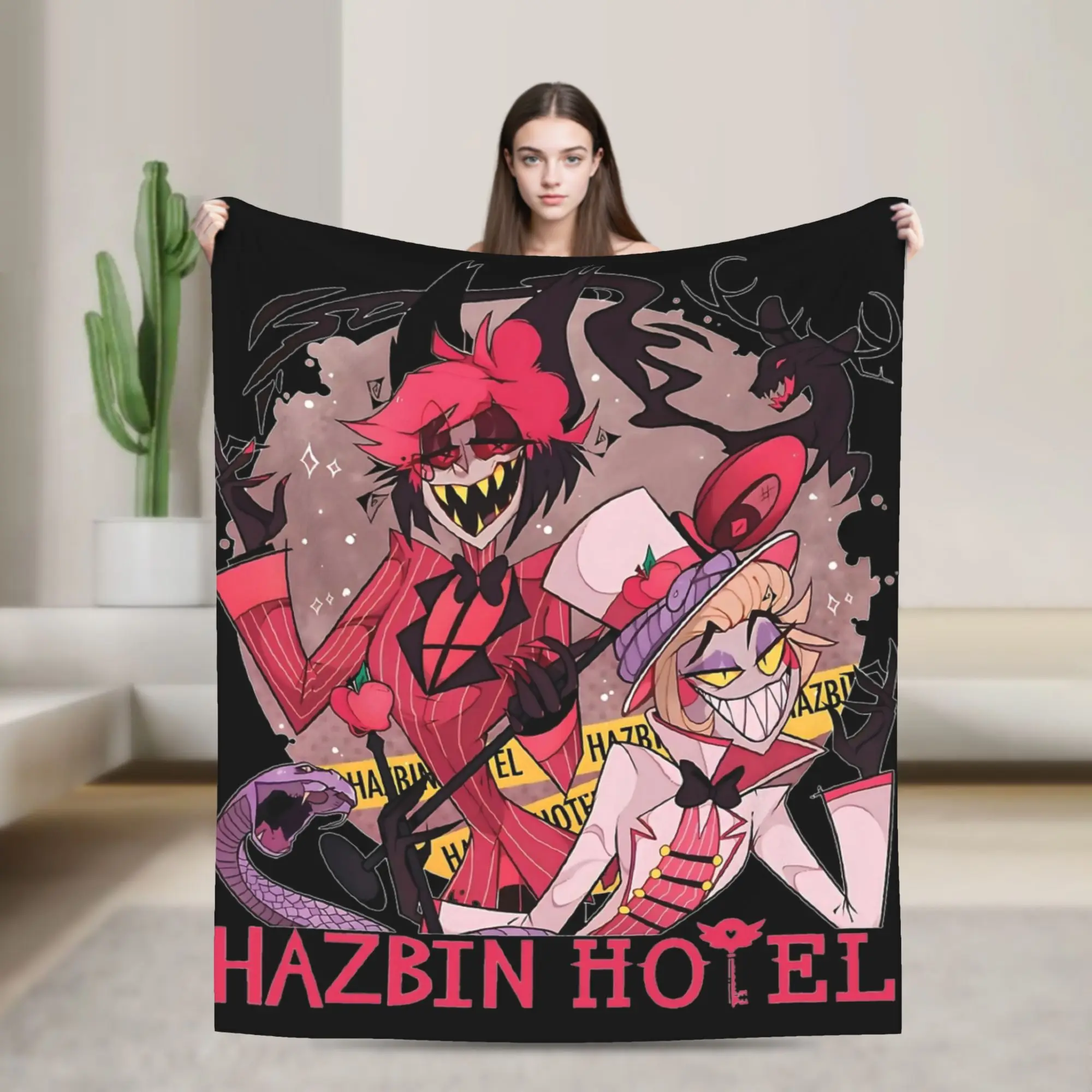 Hazbins Hotels Alastor and Lucifer Blanket Coral Fleece Plush Summer Demon Super Warm Throw Blankets for Sofa Car Rug Piece
Hazbins Hotels Alastor and Lucifer Blanket Coral Fleece Plush Summer Demon Super Warm Throw Blankets for Sofa Car Rug Piece