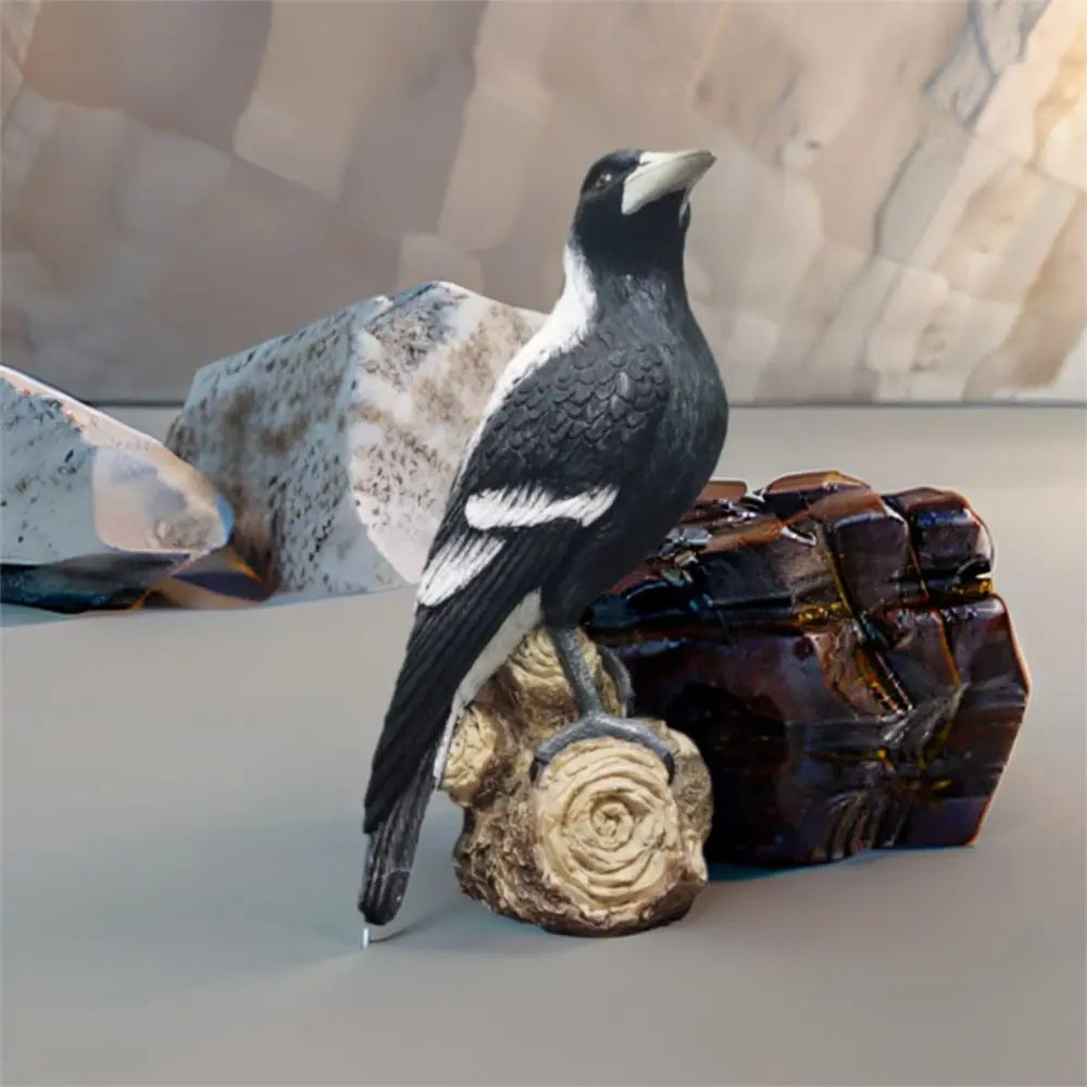 Desktop Ornament Resin Simulation Magpie Ornament Cute Creative Bird Statue Cartoon Handicraft Magpie Model Sculpture Courtyard
Desktop Ornament Resin Simulation Magpie Ornament Cute Creative Bird Statue Cartoon Handicraft Magpie Model Sculpture Courtyard