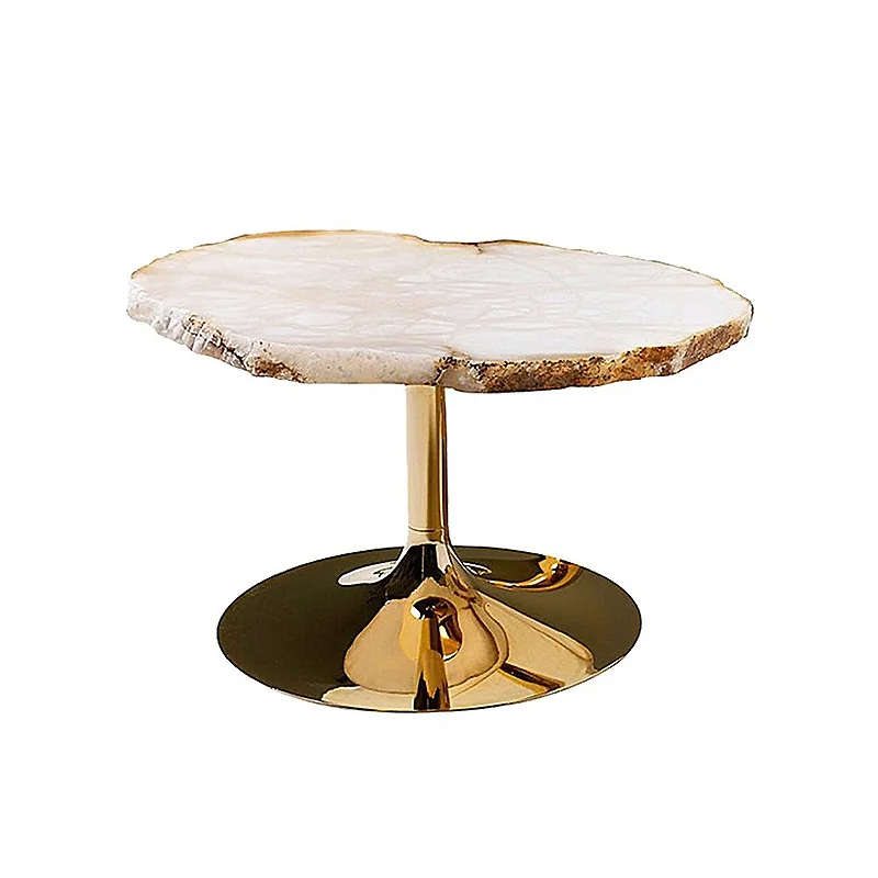 edge few Italian high-end designer combination corner few living room household snowflake stone coffee table
edge few Italian high-end designer combination corner few living room household snowflake stone coffee table