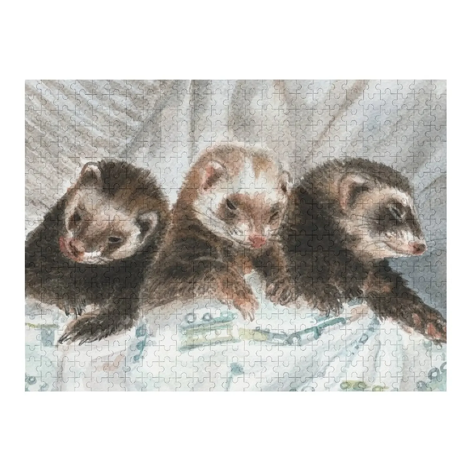 Lovely ferrets Jigsaw Puzzle Personalize Custom Photo Children Puzzle
Lovely ferrets Jigsaw Puzzle Personalize Custom Photo Children Puzzle