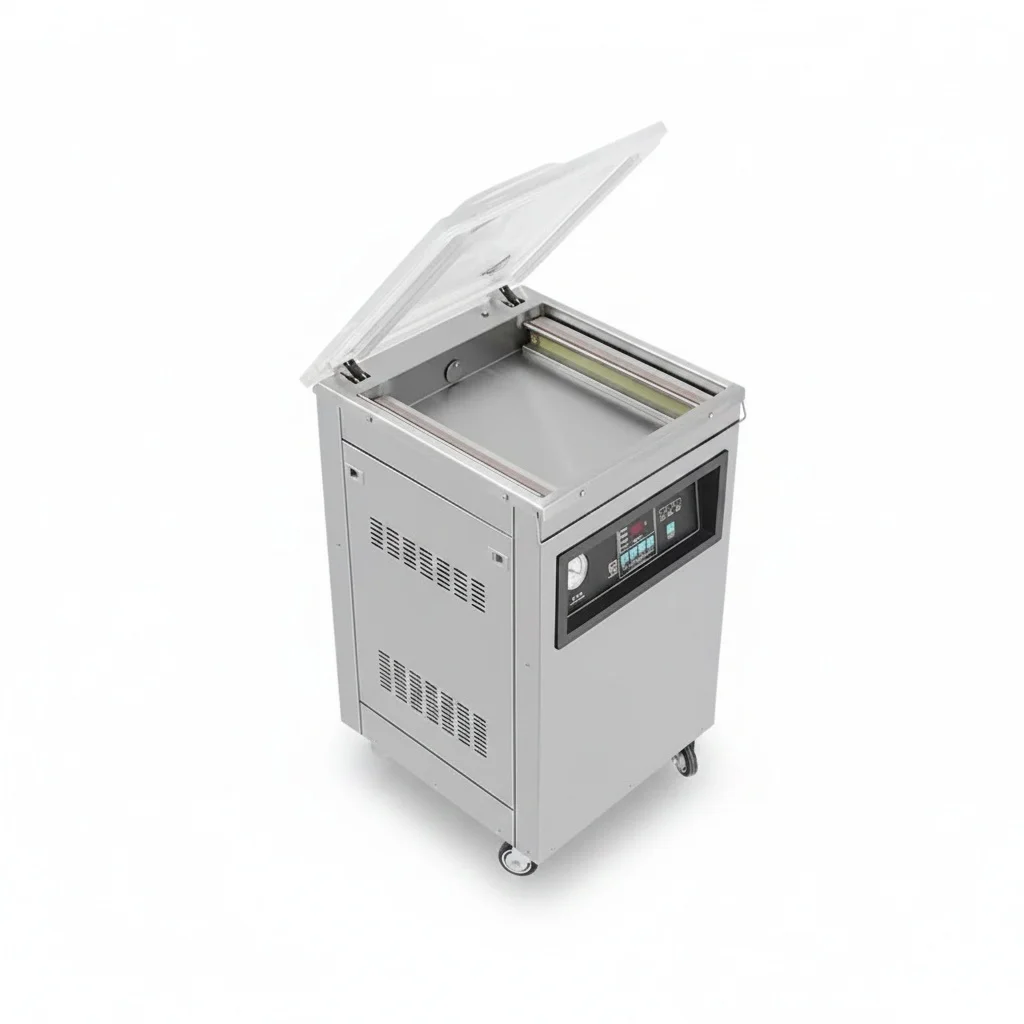 Model 600 Automatic Professional Food Saver Sealing Packer Retort Pouch Electric Single Chamber Vacuum Sealing Machine
Model 600 Automatic Professional Food Saver Sealing Packer Retort Pouch Electric Single Chamber Vacuum Sealing Machine