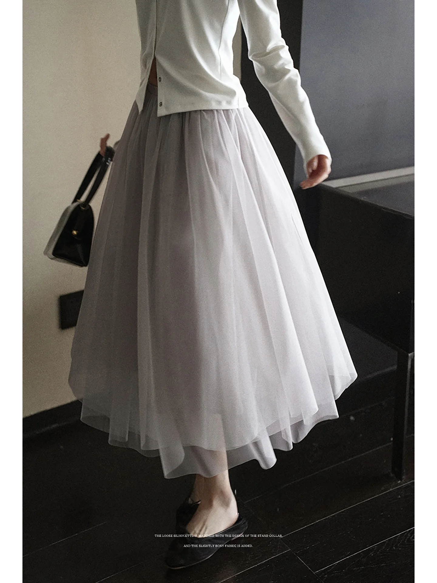 Lalaglow A-Line Tulle Half Skirt Women's Slim Long Skirt Spring Fashion French Style Polyester Fiber Midi Skirt with
Lalaglow A-Line Tulle Half Skirt Women's Slim Long Skirt Spring Fashion French Style Polyester Fiber Midi Skirt with