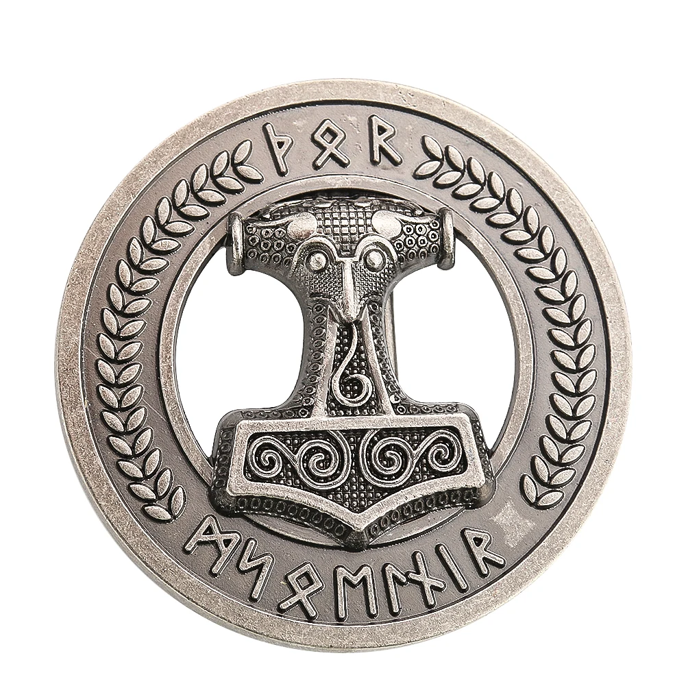 Vintage Viking Mars Odin Hammer Weapon Round Metal Belt Buckle Men's Leather Craft Western Cowboys Belt Buck Clothes Decoration
Vintage Viking Mars Odin Hammer Weapon Round Metal Belt Buckle Men's Leather Craft Western Cowboys Belt Buck Clothes Decoration