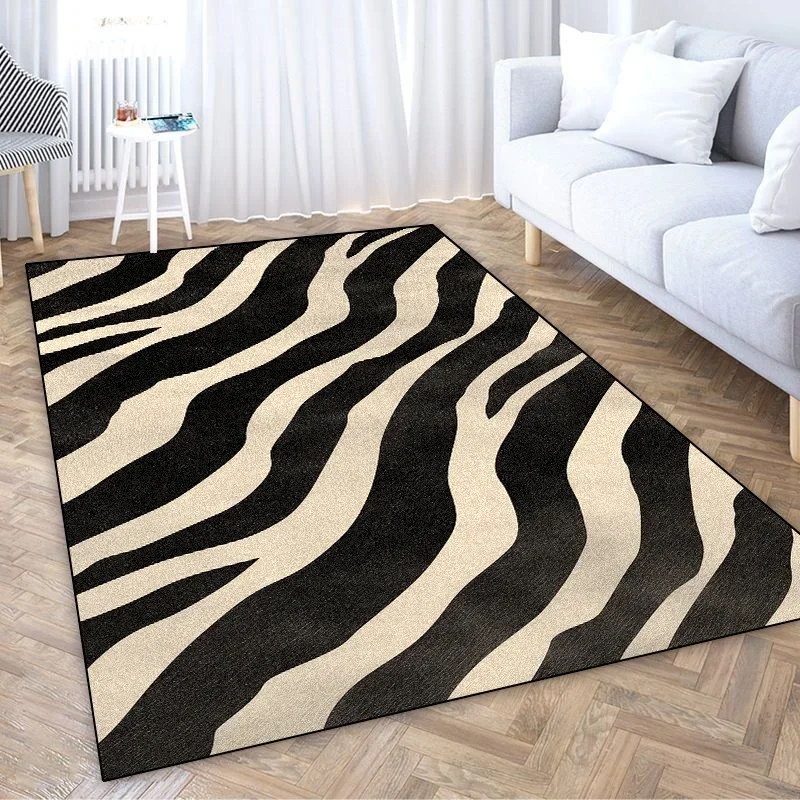 American Style Zebra Stripes Carpet Living Room Bedroom Decoration Bedside Plush Large Rugs Bathroom Water Uptake Non-slip Mats
American Style Zebra Stripes Carpet Living Room Bedroom Decoration Bedside Plush Large Rugs Bathroom Water Uptake Non-slip Mats