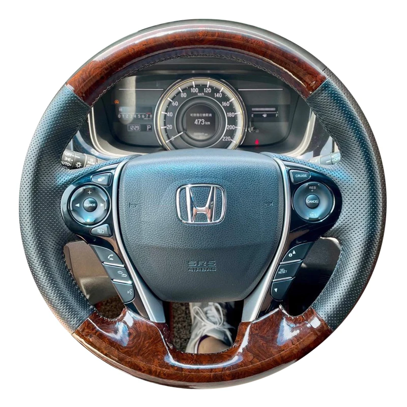 Оплетка на руль автомобиля для Honda Accord 9 (9-го поколения) 2013-2016, Odyssey 2015-2021, Pilot 2015, Ridgeline 2016, ручная прошивка, кожа
Оплетка на руль автомобиля для Honda Accord 9 (9-го поколения) 2013-2016, Odyssey 2015-2021, Pilot 2015, Ridgeline 2016, ручная прошивка, кожа