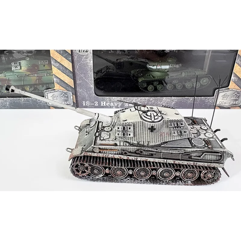 Diecast 1/72 Scale German Tiger King Tank Finished Model Alloy Material Simulation Decoration Toy Model Collection
Diecast 1/72 Scale German Tiger King Tank Finished Model Alloy Material Simulation Decoration Toy Model Collection