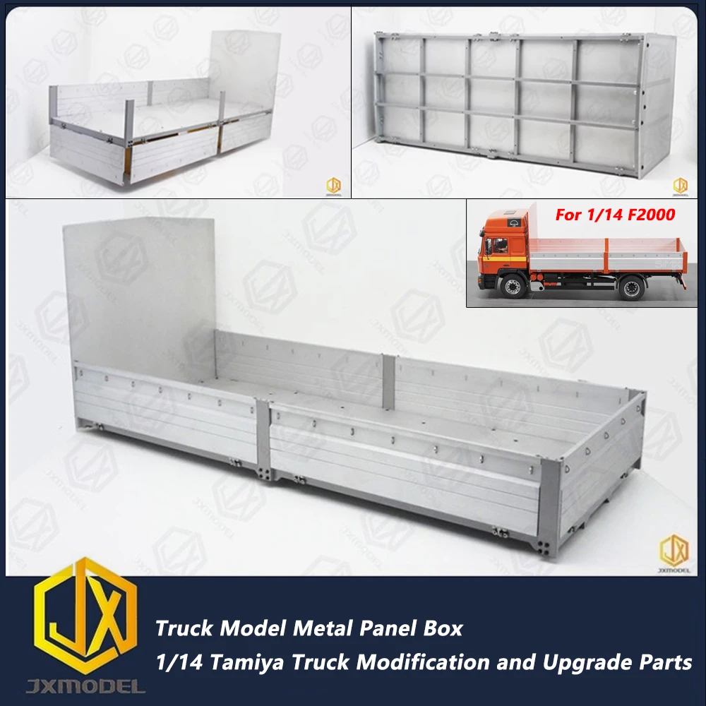 JX Model 1/14 Metal CNC Aluminum Fenders Truck Box Kit for Tamiya 1/14 F2000 RC Truck Model Toy Upgrade or DIY Parts
JX Model 1/14 Metal CNC Aluminum Fenders Truck Box Kit for Tamiya 1/14 F2000 RC Truck Model Toy Upgrade or DIY Parts