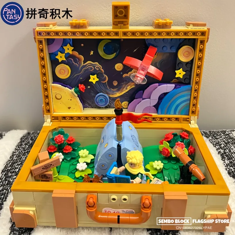 Pantasy The Little Prince Suitcase Assembled Blocks Party Toy Model Anime Desktop Kawaii Ornament Holiday Gift
Pantasy The Little Prince Suitcase Assembled Blocks Party Toy Model Anime Desktop Kawaii Ornament Holiday Gift
