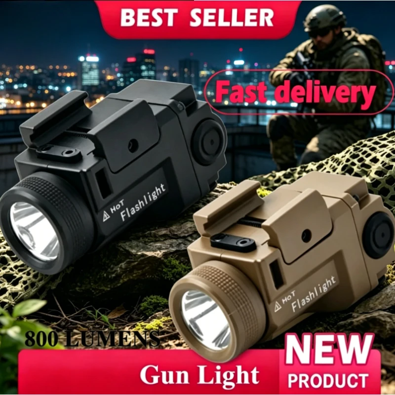 Portable Metal Tactical LED Light, 800 Lumen Bright Strobe Function, Perfect Fit 20mm Picatinny Rail Accessories
Portable Metal Tactical LED Light, 800 Lumen Bright Strobe Function, Perfect Fit 20mm Picatinny Rail Accessories