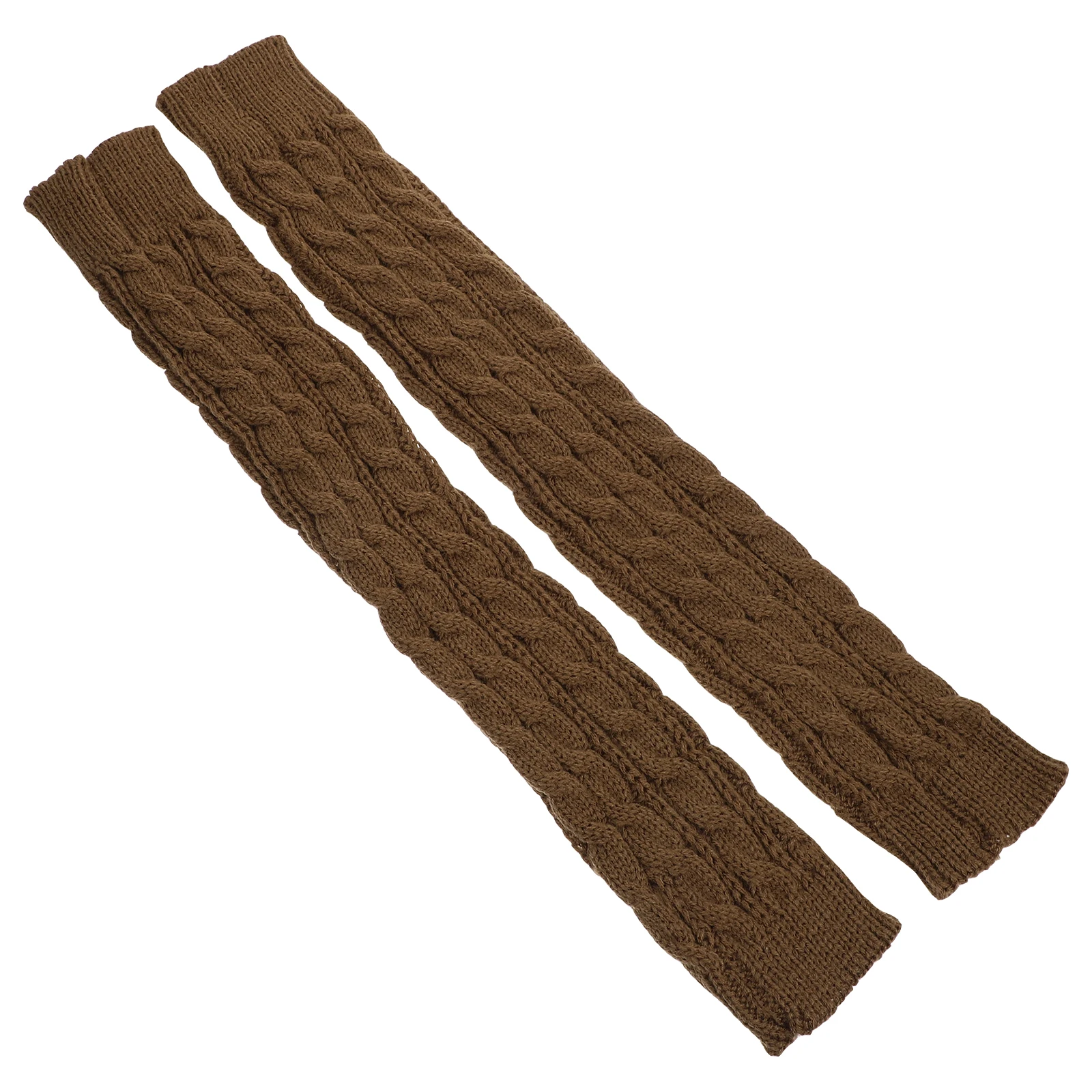 Winter Warm Arm Sleeves Long Knitted Fingerless Ultraviolet Protection Khaki Fabric Female Gloves Stylish Practical
Winter Warm Arm Sleeves Long Knitted Fingerless Ultraviolet Protection Khaki Fabric Female Gloves Stylish Practical