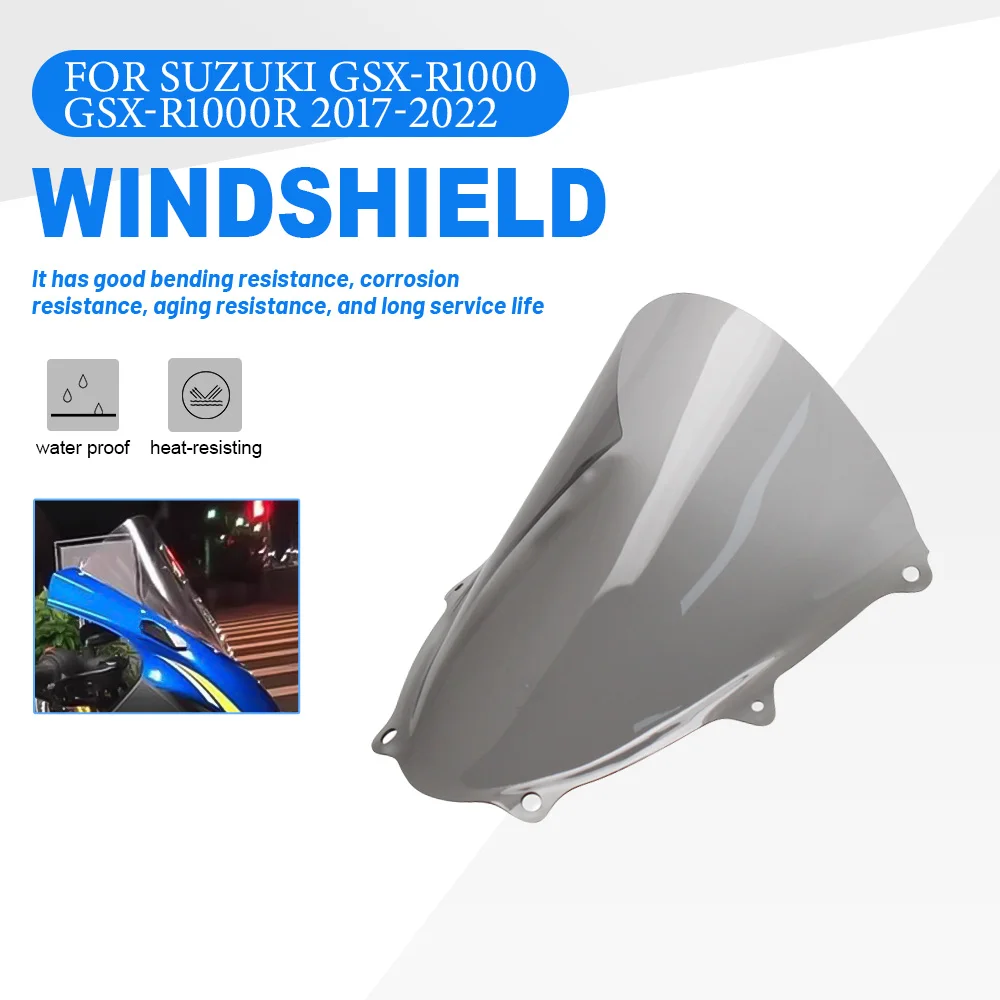 For Suzuki GSXR1000 GSX-R GSXR 1000 K17 2017-2022 Motorcycle Accessories Front Windshield Fairing Windscreen Windproof
For Suzuki GSXR1000 GSX-R GSXR 1000 K17 2017-2022 Motorcycle Accessories Front Windshield Fairing Windscreen Windproof