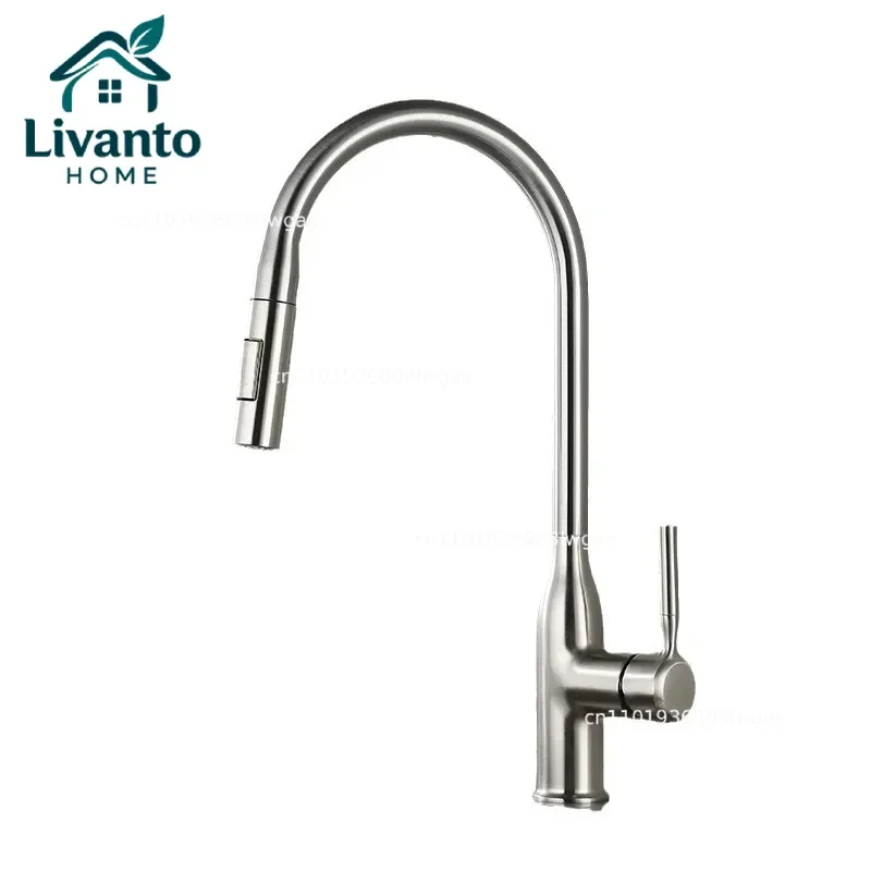All Copper Kitchen Pull-Out Faucet with Hot & Cold Water - Telescopic Anti-Splash Universal Sink Faucet for Multifunctional Use
All Copper Kitchen Pull-Out Faucet with Hot & Cold Water - Telescopic Anti-Splash Universal Sink Faucet for Multifunctional Use