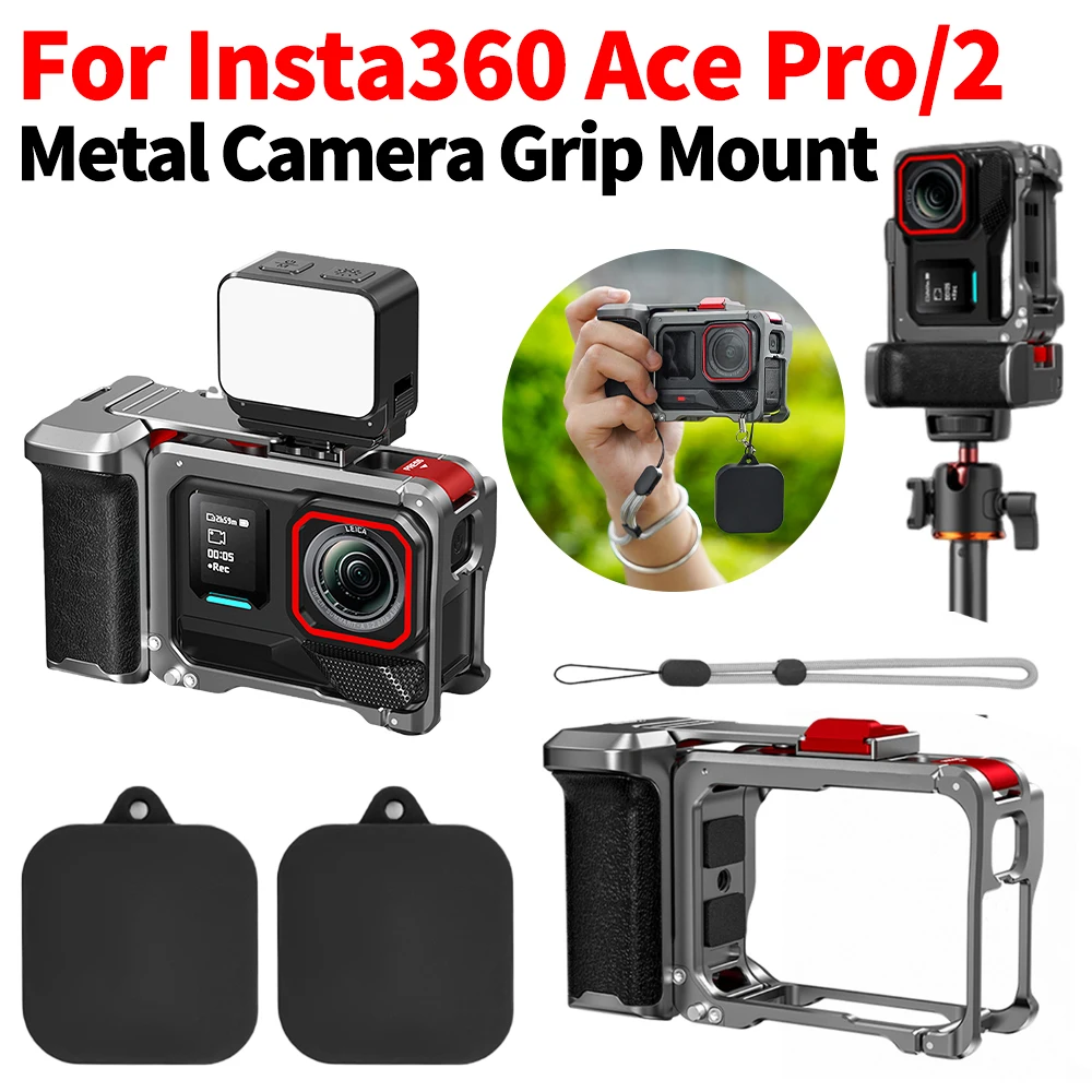 Для Insta360 Ace Pro/2 эргономичная клетка для экшн-камеры, износостойкая удобная ручка, рамка для камеры, съемный аксессуар для расширения камеры
Для Insta360 Ace Pro/2 эргономичная клетка для экшн-камеры, износостойкая удобная ручка, рамка для камеры, съемный аксессуар для расширения камеры