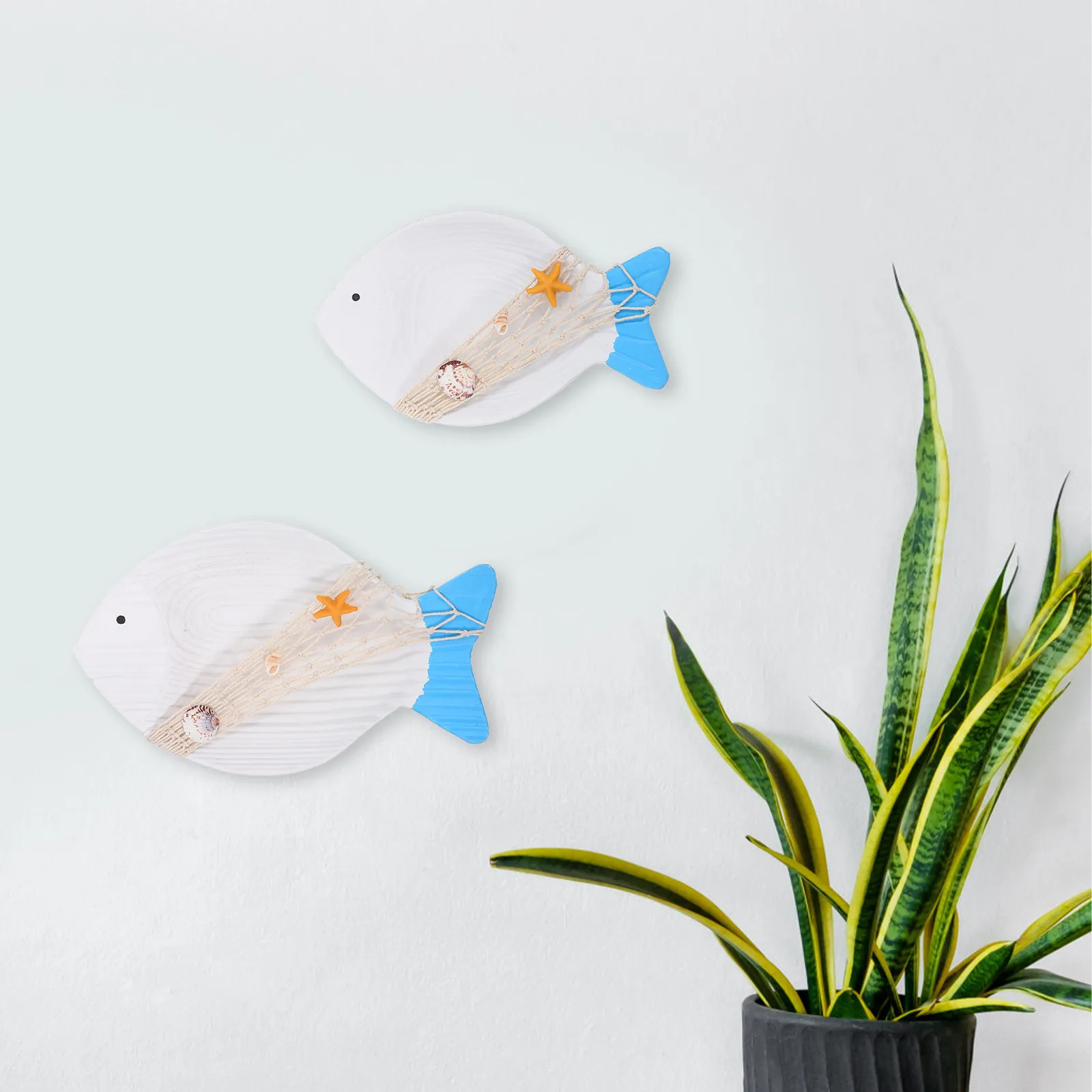 2Pcs Fish Wall Decor Wooden Hanging Ornament Cartoon Bedroom Wall Art Decoration Cute Wooden Fish Statue for Room Kindergarten
2Pcs Fish Wall Decor Wooden Hanging Ornament Cartoon Bedroom Wall Art Decoration Cute Wooden Fish Statue for Room Kindergarten
