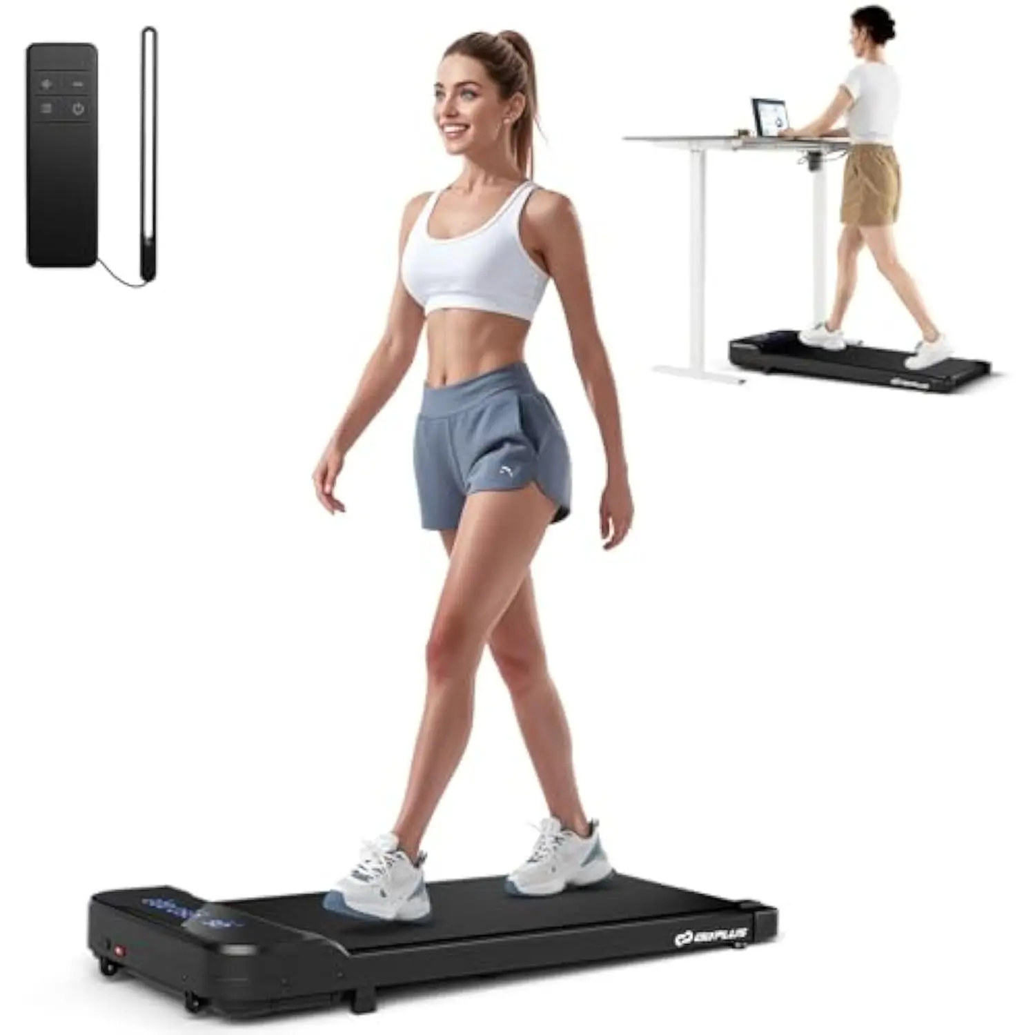 Walking Pad, Under Desk Treadmill with Remote Control & LED Display, 3 Countdown Modes, 0.6-4 MPH Jogging Machine Portable Tre
Walking Pad, Under Desk Treadmill with Remote Control & LED Display, 3 Countdown Modes, 0.6-4 MPH Jogging Machine Portable Tre