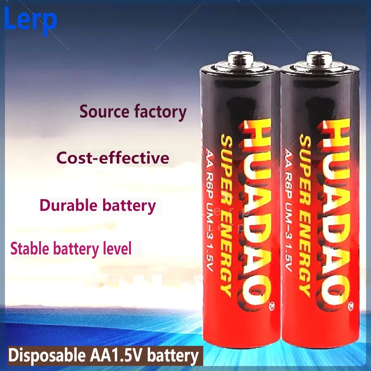 Nnw 1.5V disposable alkaline AA dry battery, suitable for LED lights, toys, camera flashes, razors, wireless mice and keyboards.
Nnw 1.5V disposable alkaline AA dry battery, suitable for LED lights, toys, camera flashes, razors, wireless mice and keyboards.