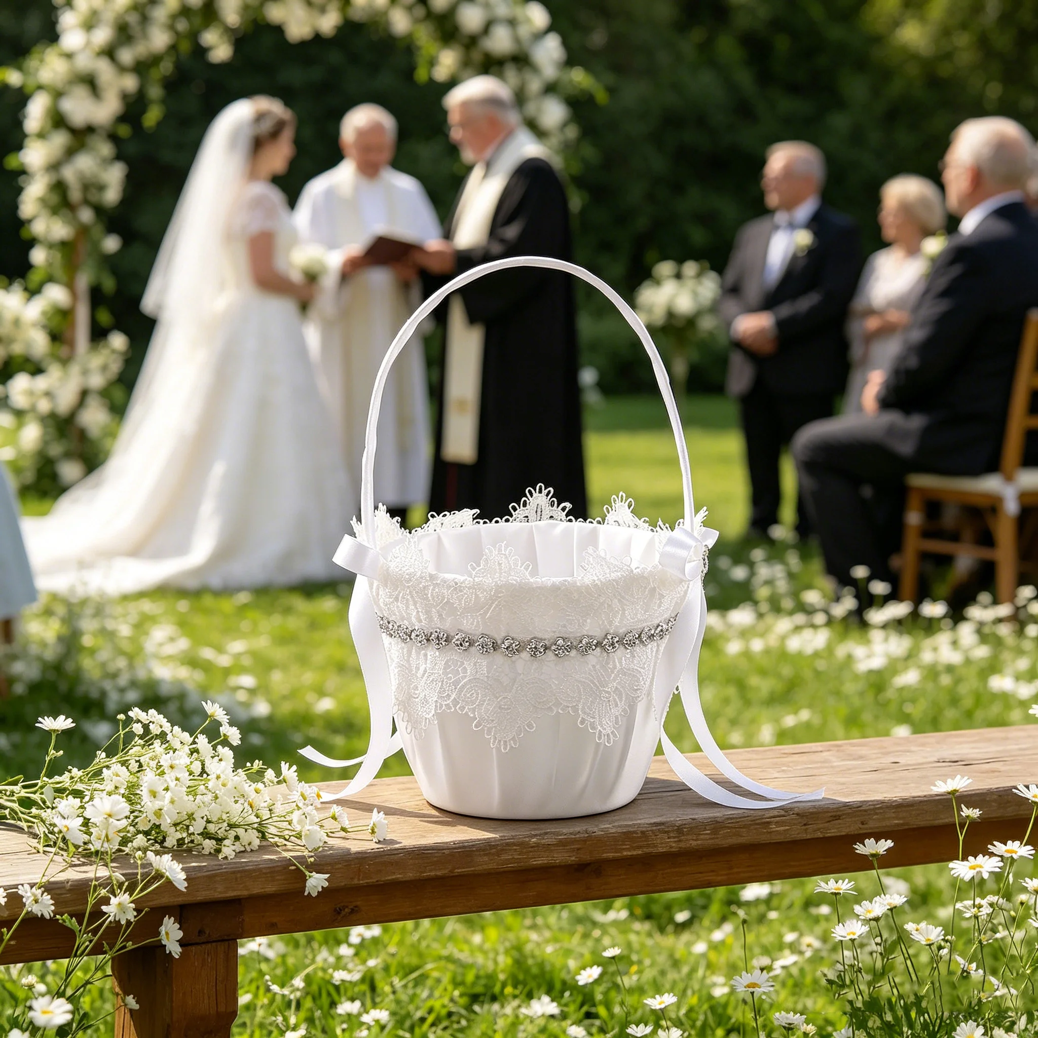 Romantic flower girl carrying a flower basket, wedding ceremony flower scattering props, banquet party luxury decoration basket
Romantic flower girl carrying a flower basket, wedding ceremony flower scattering props, banquet party luxury decoration basket